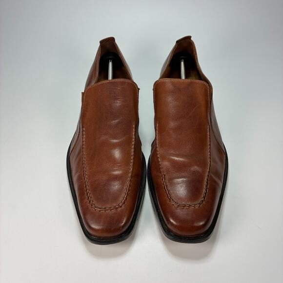 Cole Haan Brown Leather Slip On Loafers Low Top Dress Shoes Men's Size 14M - Picture 3 of 11